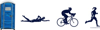 porta potty triathlete icons women