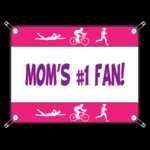 racebib Mom s  1 Triathlon Fan pp