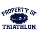 Property of Triathlon Men Tri Icons