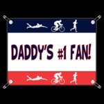 racebib Daddy s  1 Triathlon Fan rb