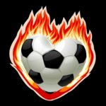 Burning heart soccer