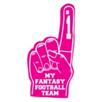 My FantasyFootballTeam FoamFinger Pink