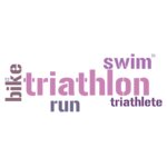 Triathlon Word Cloud - Swim T1 Bike T2 Run Pi