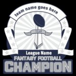 Custom Fantasy Football Champion - Template Year with League Name