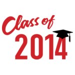 Class of 2014 Graduation BW Red 2