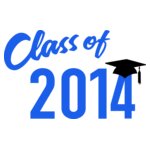 Class of 2014 Graduation BW Blue 2