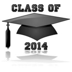 Class of 2014 Graduation BW Reflection
