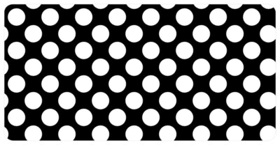 10 LIcense Plates Polka Dots 0 0 0