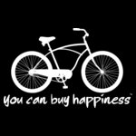 You can buy happiness men s bike white