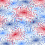 Digital Papers Celebrate America Star Fireworks