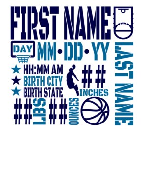 Basketball Birth Stats - Blue