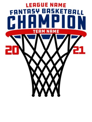 Fantasy Basketball Champion Hoop Design