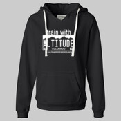 Train with Altitude - Ladies' Sueded V-Neck Hooded Sweatshirt