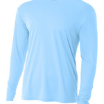 (S) Long Sleeve Cooling Performance Crew Light Color Shirt