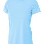 (S) Ladies' Shorts Sleeve Cooling Performance Crew Light Color Shirt